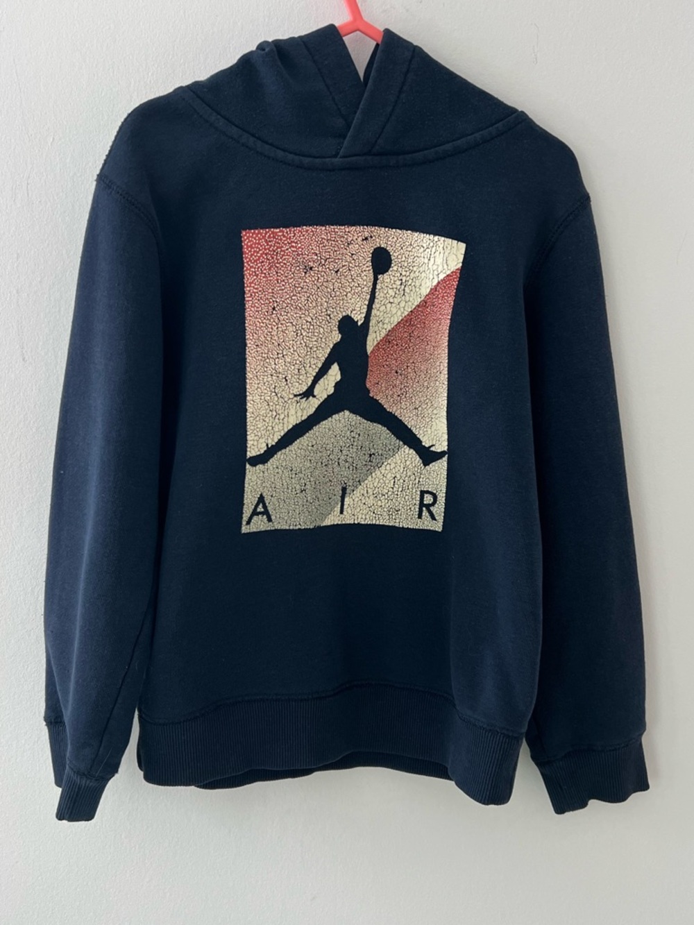 Jordan Youth Boys Navy Blue Pullover Hoodie 5-6 years